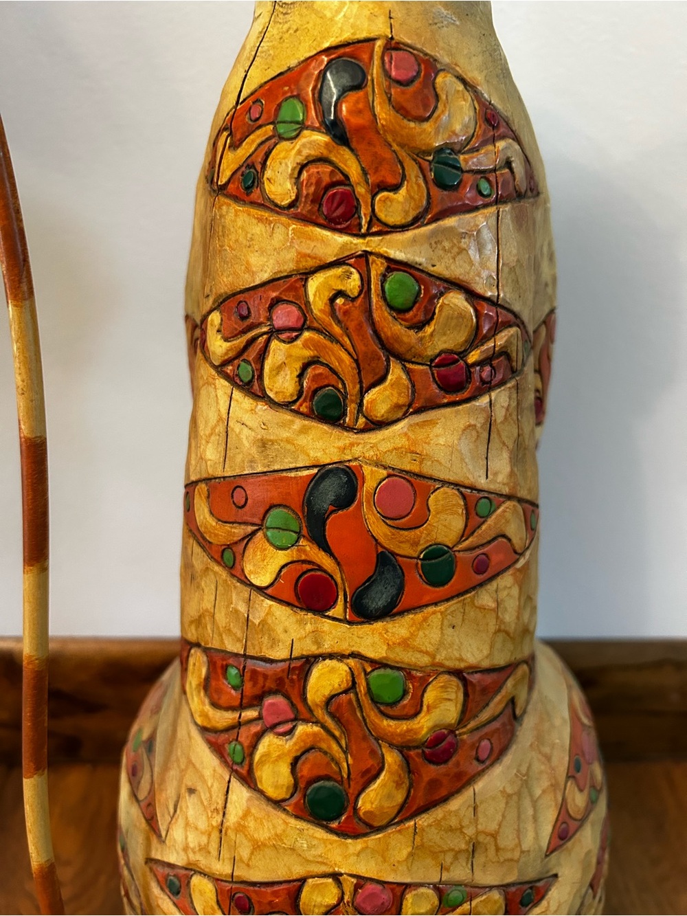 Heartwood Creek Jim Shore Enesco Tall Orange Quilted Cat Sculpture Statue - Picture 5 of 10
